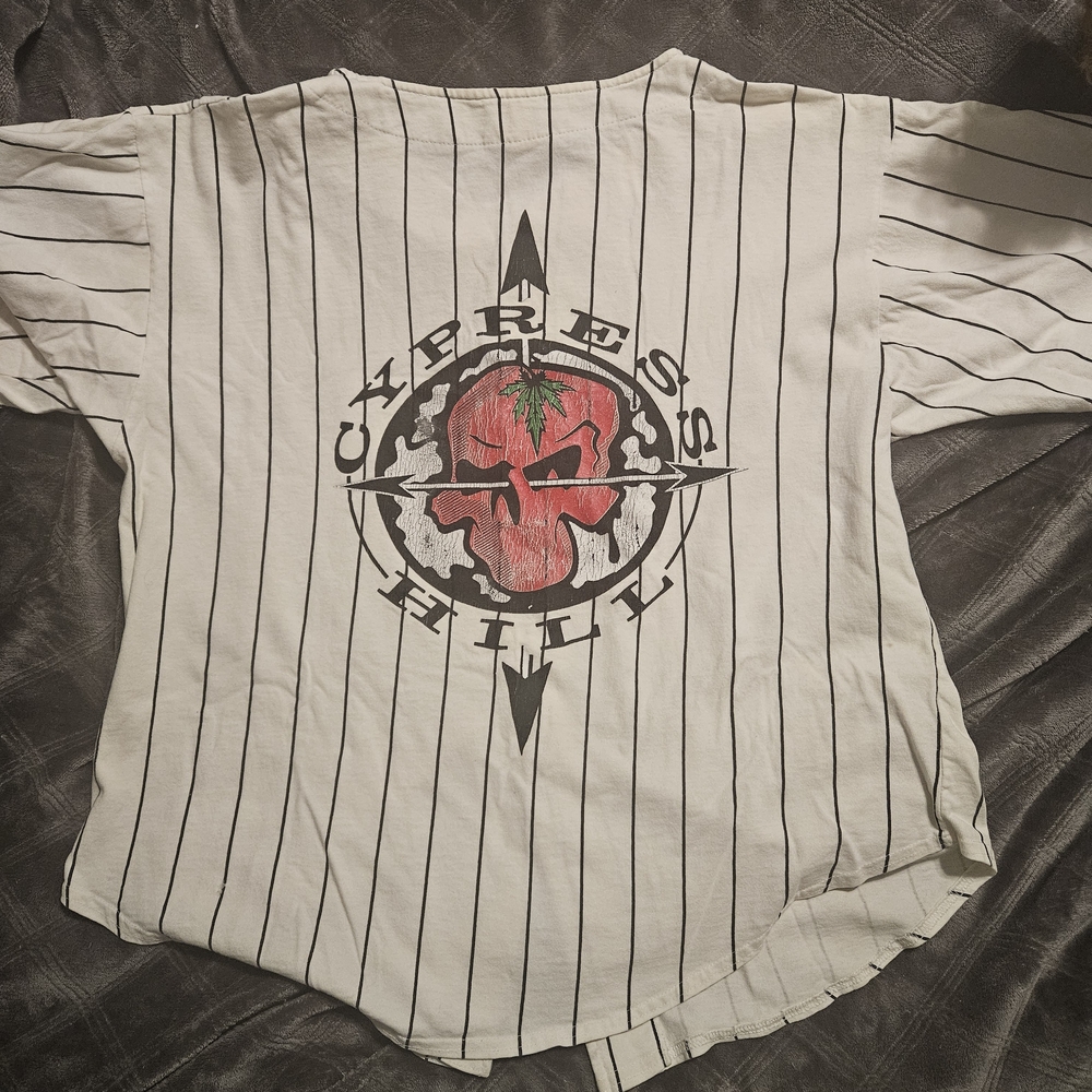 Cypress Hill White Striped Men's Short Sleeve Tee